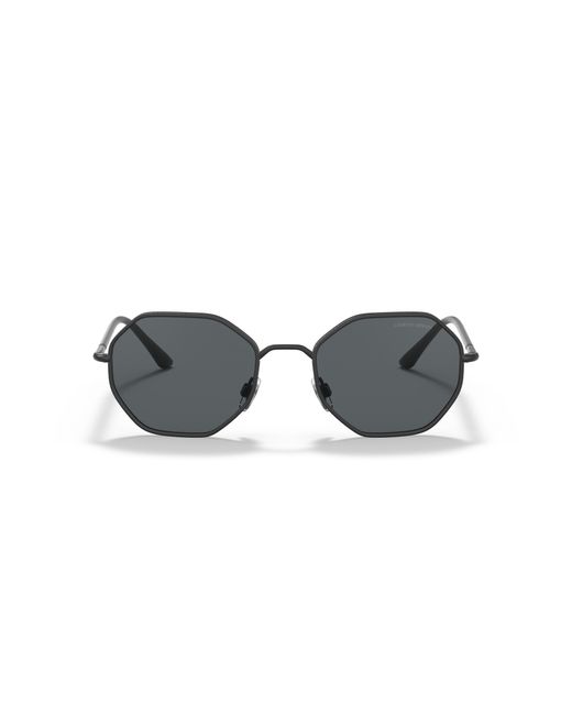 Giorgio Armani Black Ar6112J 300187 Sunglasses Metal Squared Normal for men