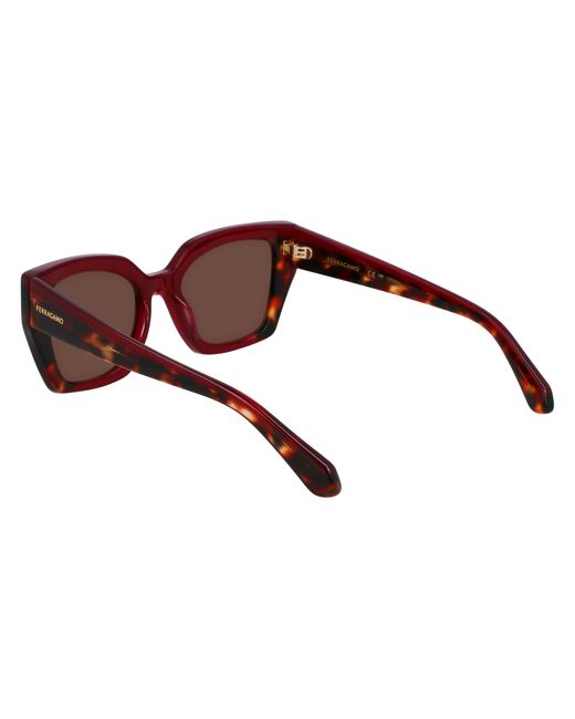 Ferragamo Black Sf2035S 654 Sunglasses Acetate Butterfly Normal