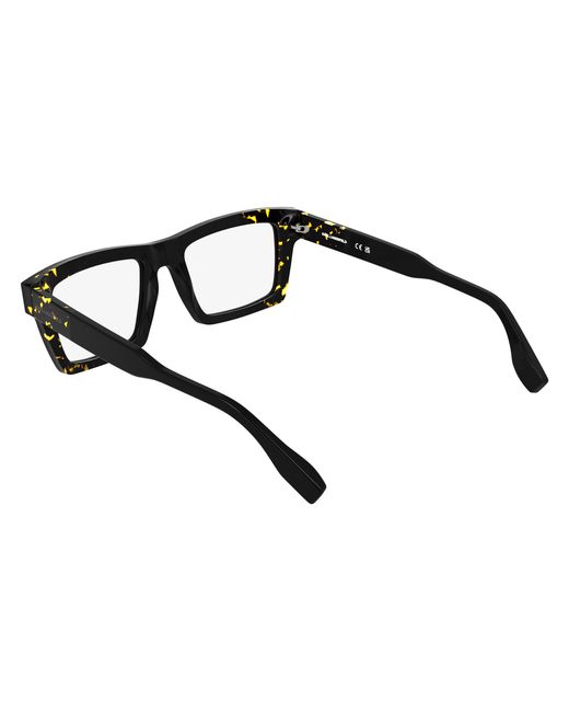 Karl Lagerfeld Black Kl6218 017 Optical Frames Acetate Squared Normal for men