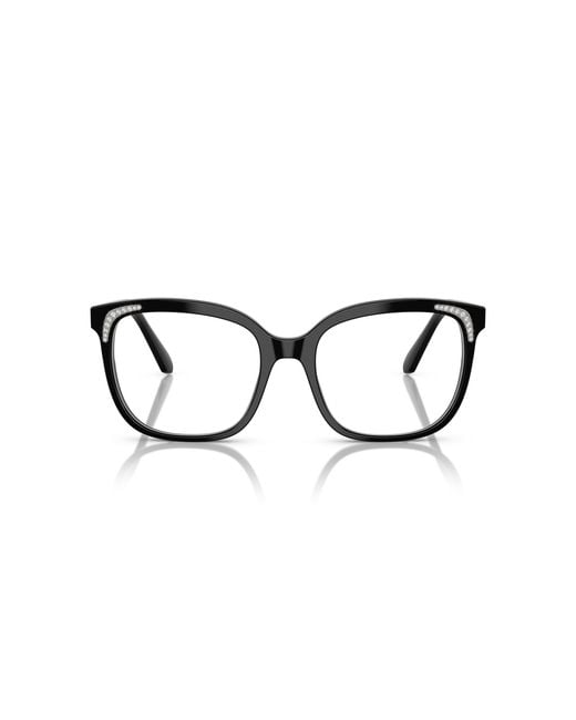 Swarovski Black Sk2033 1001 Optical Frames Acetate Butterfly Normal