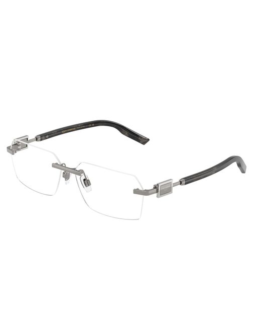 Dolce & Gabbana Black Dg1361 04 Optical Frames Metal Squared Normal for men