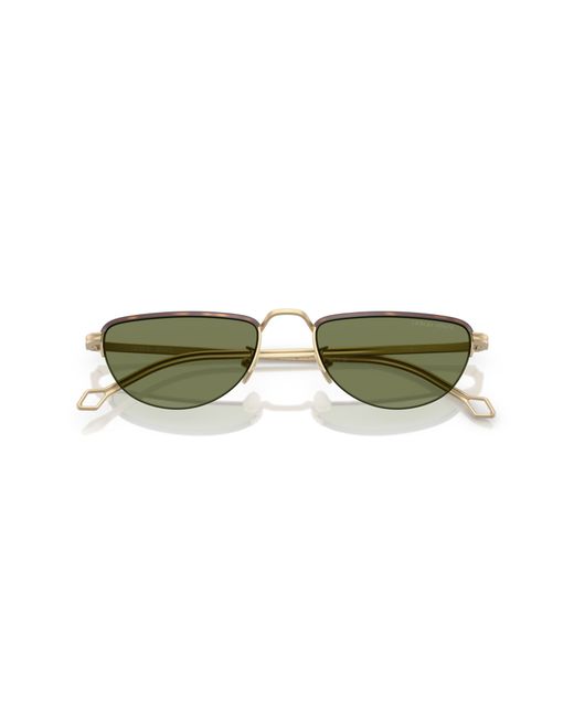 Giorgio Armani Black Ar6166J 30022A Sunglasses Steel Butterfly Normal for men