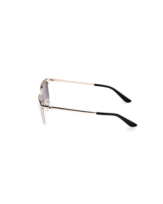 Guess Black Gu00133 05C Sunglasses Metal Smoke Squared Normal