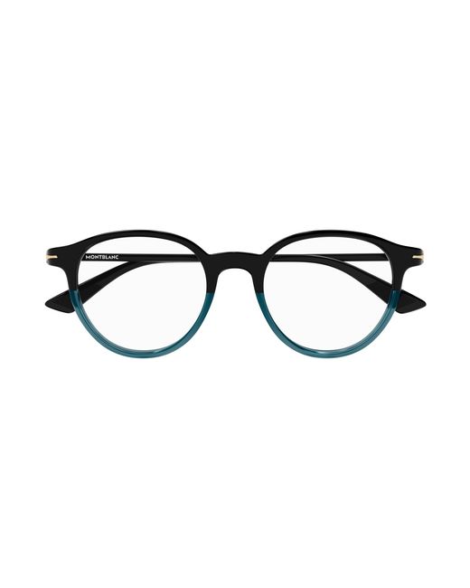 Montblanc Black Mb0340O 003 Optical Frames Acetate Transparent Squared for men