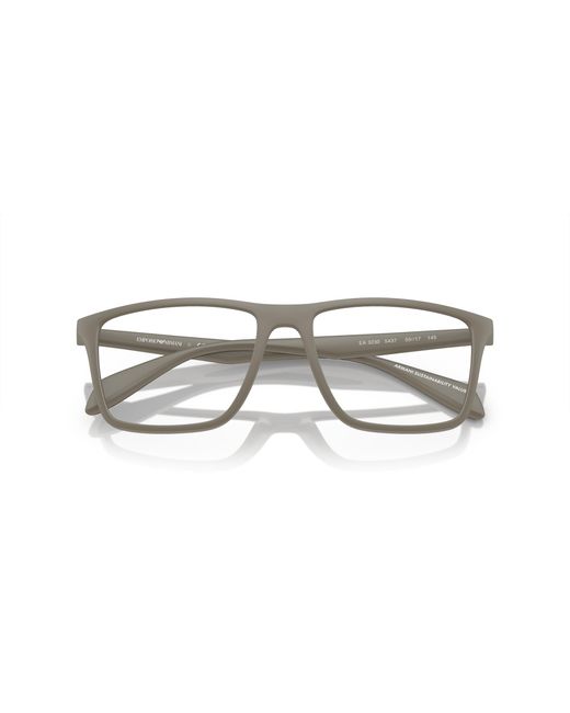 Emporio Armani Black Ea3230 5437 Optical Frames Injected Transparent Pillow Normal for men
