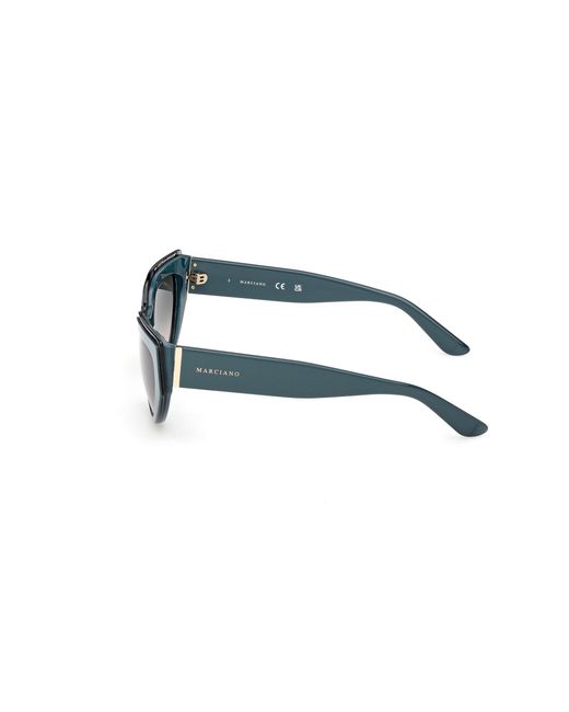Guess Black Gm00028 89B Sunglasses Acetate Smoke Cat Eye Normal