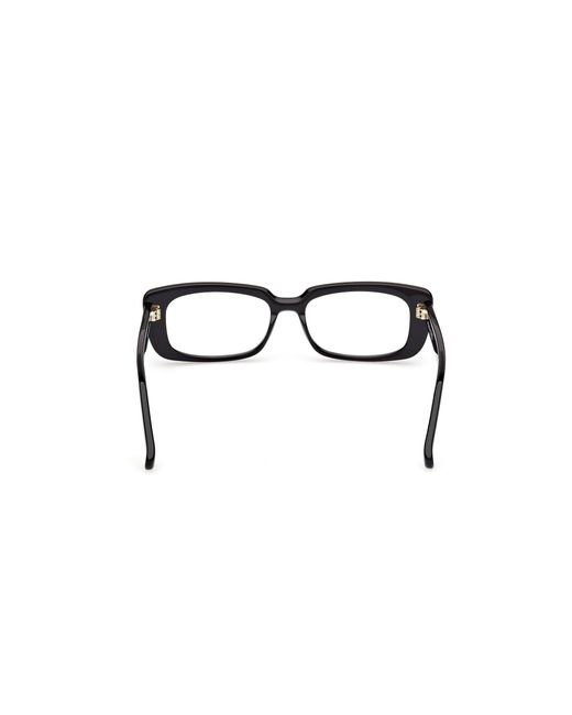 Max Mara Black Mm5209 001 Optical Frames Acetate Squared Normal