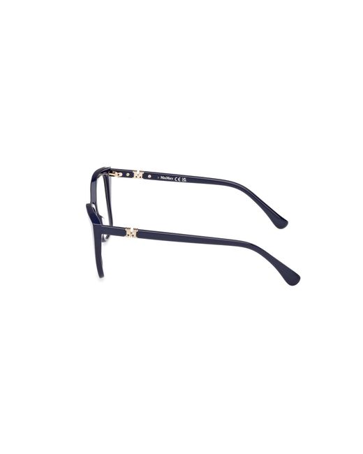 Max Mara Black Mm5036 090 Optical Frames Acetate Squared Normal