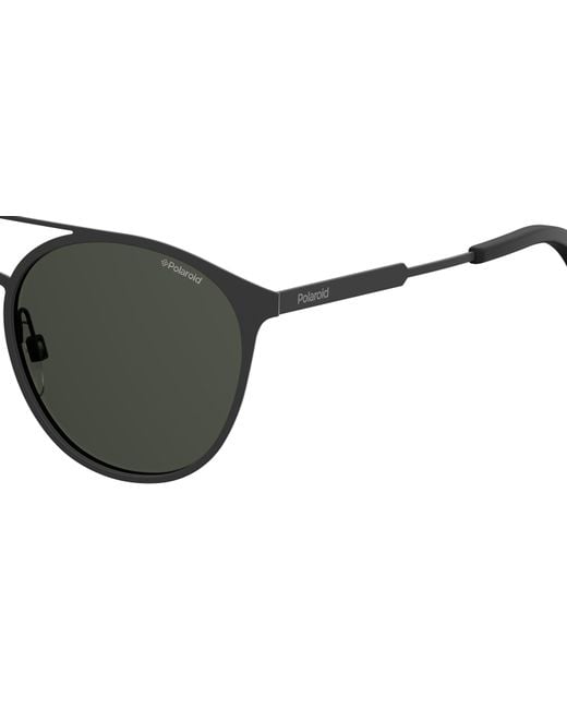 Polaroid Black Pld 2052/S 807/M9 Sunglasses Metal Round Polarized