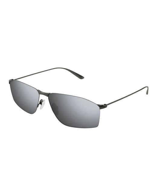 Balenciaga Black Bb0413S 004 Sunglasses Metal Squared for men
