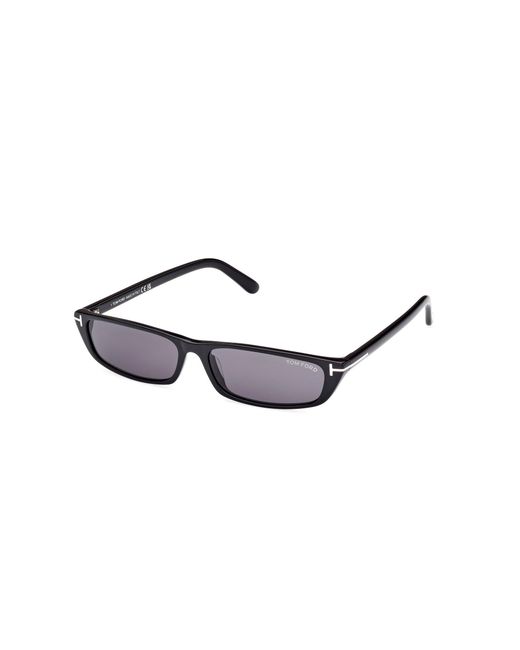 Tom Ford Alejandro Rectangle-frame Sunglasses Black