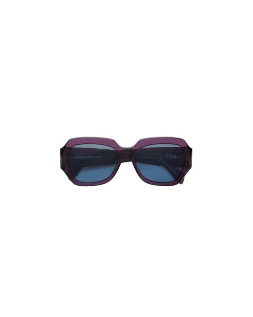 Retrosuperfuture Blue Xfs Nala Melanzana Sunglasses Acetate Light Squared Normal