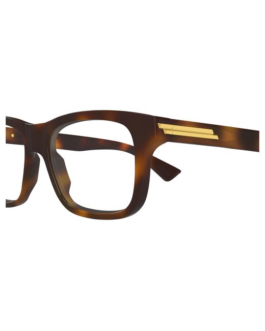 Bottega Veneta Black Bv1412O 009 Optical Frames Acetate Transparent Squared for men