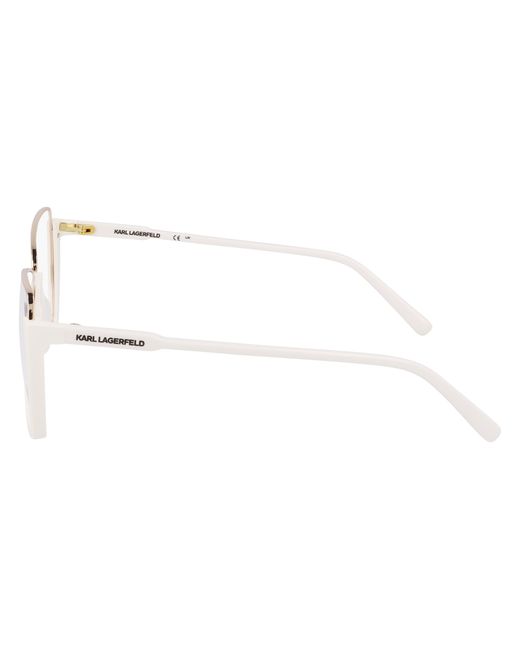 Karl Lagerfeld Black Kl355 105 Optical Frames Metal Squared Normal Normal