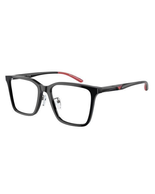 Emporio Armani Black Ea3232D 5017 Optical Frames Acetate Transparent Squared Normal for men