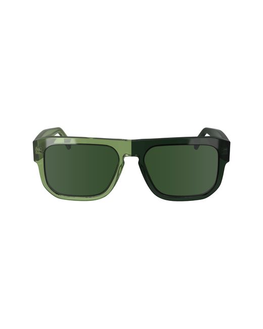 Calvin Klein Green Ckj24607S 305 Sunglasses Acetate Squared Normal for men