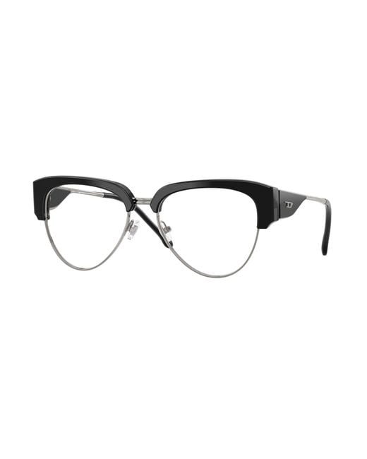 DIESEL Black Dl4023 2044 Optical Frames Acetate Transparent Round Normal