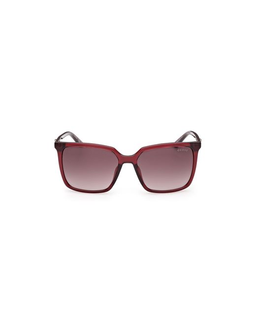 Guess Black Gu00258 69F Sunglasses Injected Squared Normal