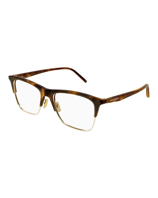 Saint Laurent Black Sl 786 001 Optical Frames Bio-Inject Transparent Squared