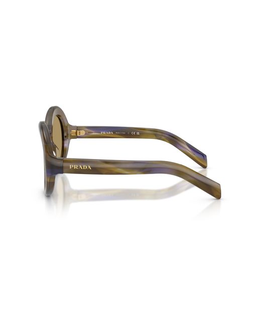 Prada Black Pr D08Su 23G70G Sunglasses Acetate Round Normal