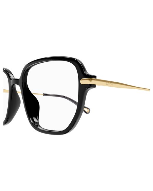 Chloé Black Ch0218Oa 001 Optical Frames Acetate Geometric