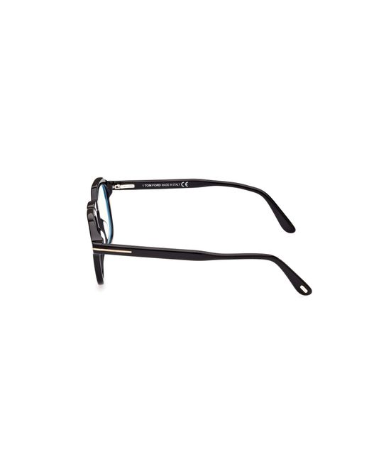 Tom Ford Black Ft5836-B 001 Optical Frames Acetate Geometric Normal for men