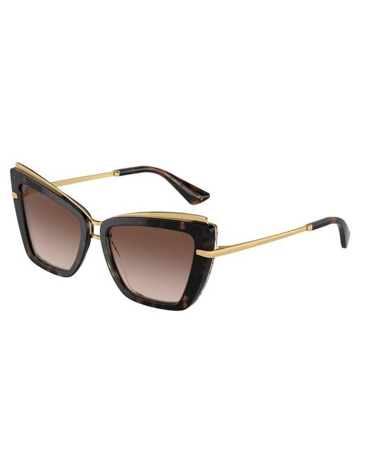 Dolce & Gabbana Black Dg4472 321713 Sunglasses Acetate Cat Eye Normal Shaded