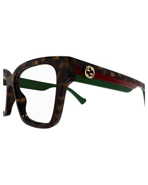 Gucci Black Gg1302O 006 Optical Frames Plastic Squared