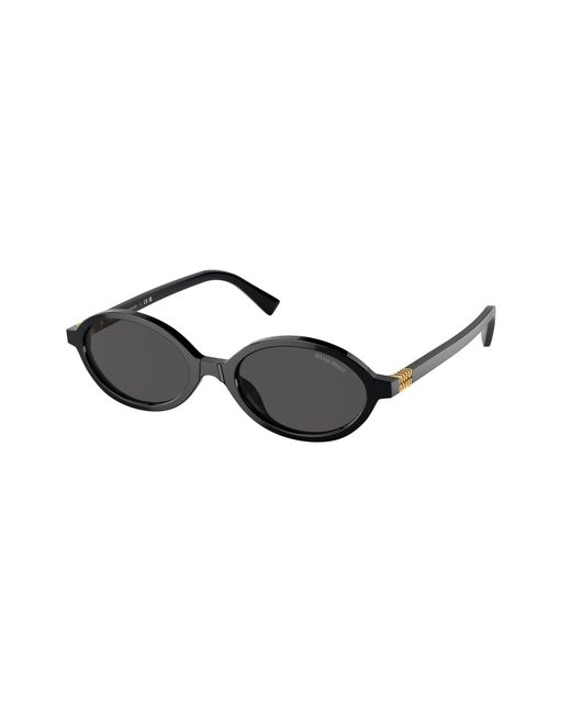 Miu Miu Black Mu 04Zs 1Ab5S0 Sunglasses Acetate Round Normal