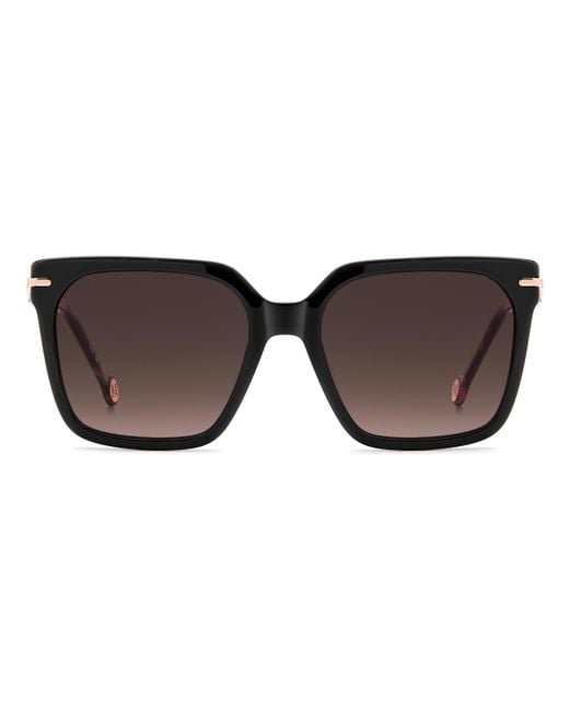 Carolina Herrera Black Her 0421/S Eed/Ha Sunglasses Acetate Squared Normal Nuanced