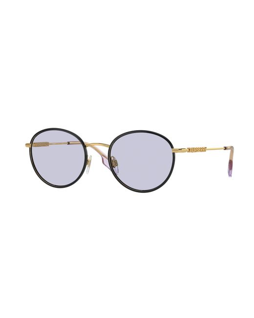 Burberry Black Be3148D 10171A Sunglasses Metal Round Normal