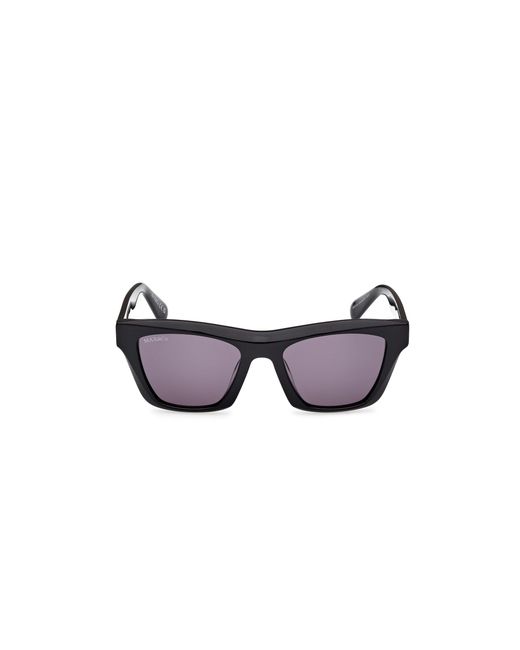 MAX&Co. Black Mo0145 01A Sunglasses Acetate Smoke Squared Normal