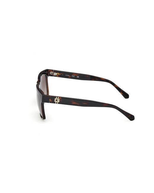 Guess Black Gu00222 52F Sunglasses Injected Squared Normal for men