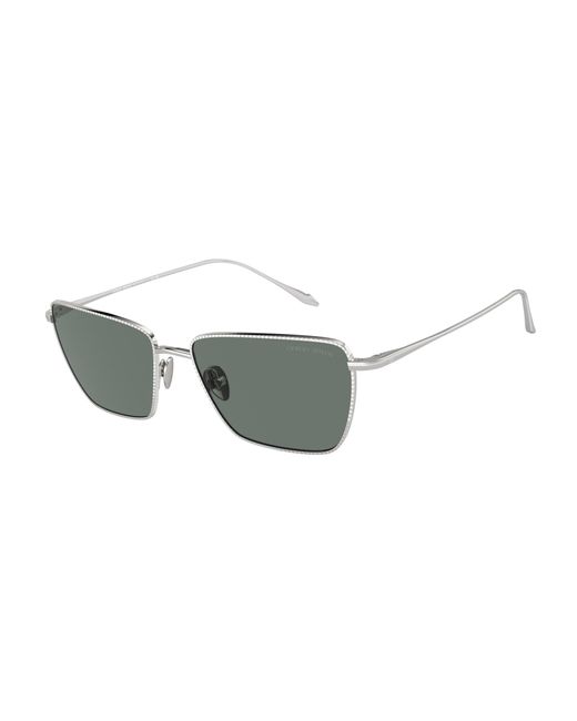 Giorgio Armani Black Ar6153 301511 Sunglasses Metal Squared Normal