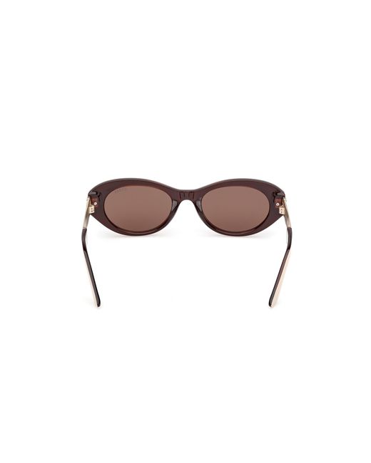 Guess Black Gu00261-H 25E Sunglasses Injected Round Normal