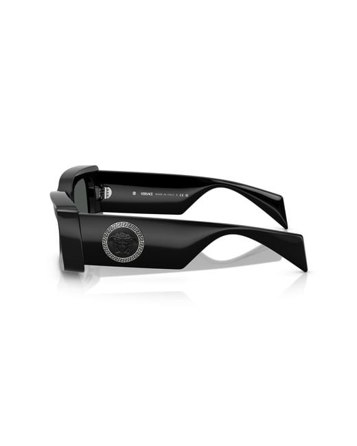 Versace Black Ve4474U Gb1/87 Sunglasses Injected Squared Normal