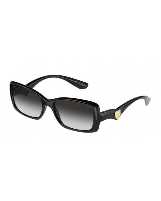 Dolce & Gabbana Black Dg6152 501/8G Sunglasses Plastic Squared Nuanced