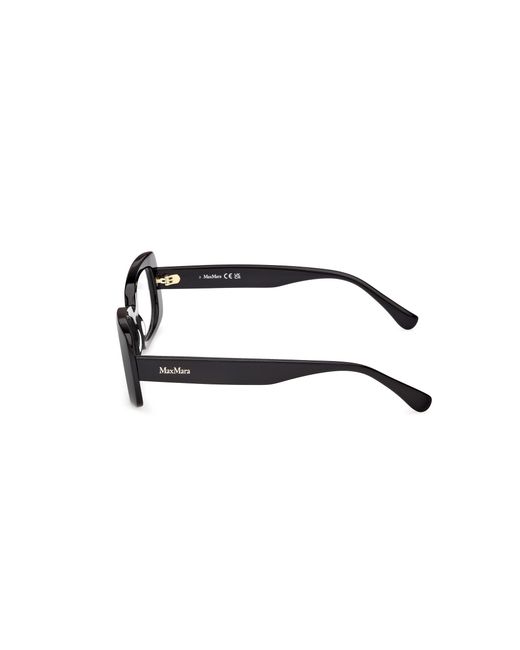Max Mara Black Mm5233 001 Optical Frames Acetate Squared Normal
