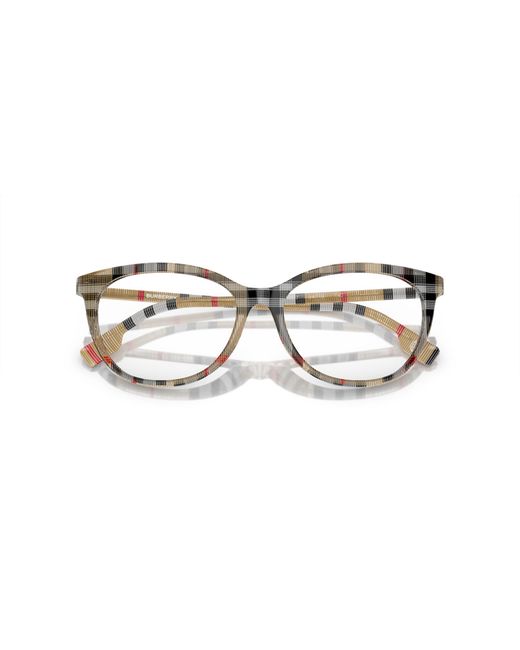 Burberry Black Be2389 4087 Optical Frames Acetate Transparent Geometric Normal