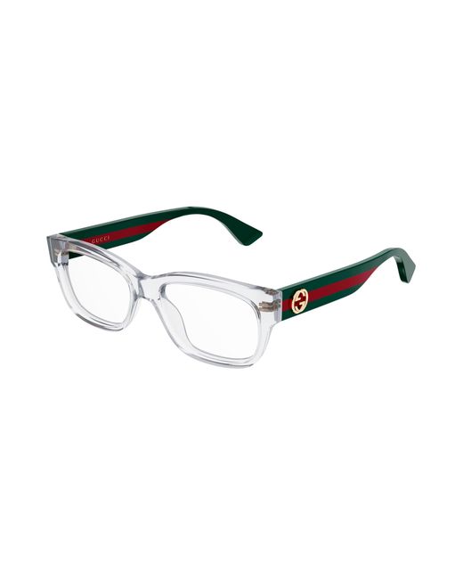 Gucci Black Gg0278O 016 Optical Frames Acetate Transparent Squared