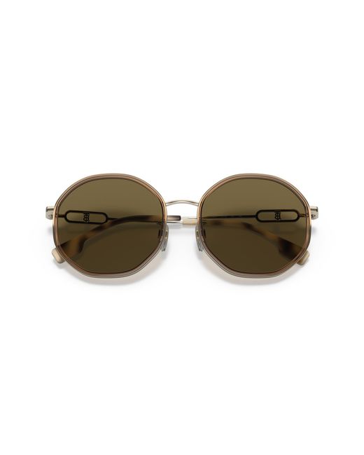 Burberry Black Be3127D 110973 Sunglasses Steel Geometric Normal