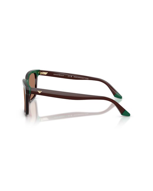Emporio Armani Black Ea4260 631573 Sunglasses Acetate Squared Normal for men