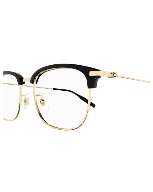 Montblanc Black Mb0316Oa 002 Optical Frames Acetate Transparent Squared for men