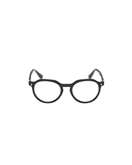 Web Black We5427 001 Optical Frames Acetate Round Normal for men