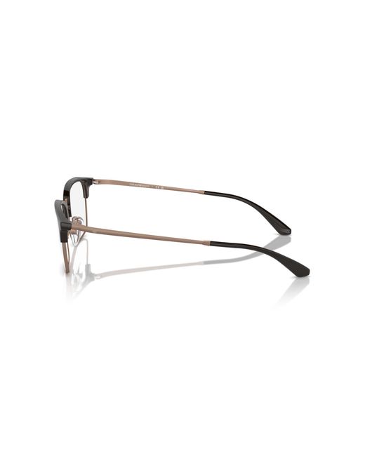 Emporio Armani Black Ea3243 3201 Optical Frames Injected Transparent Pillow Normal for men