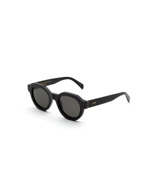 Retrosuperfuture Black Ny2 Vostro Sunglasses Acetate Round Normal