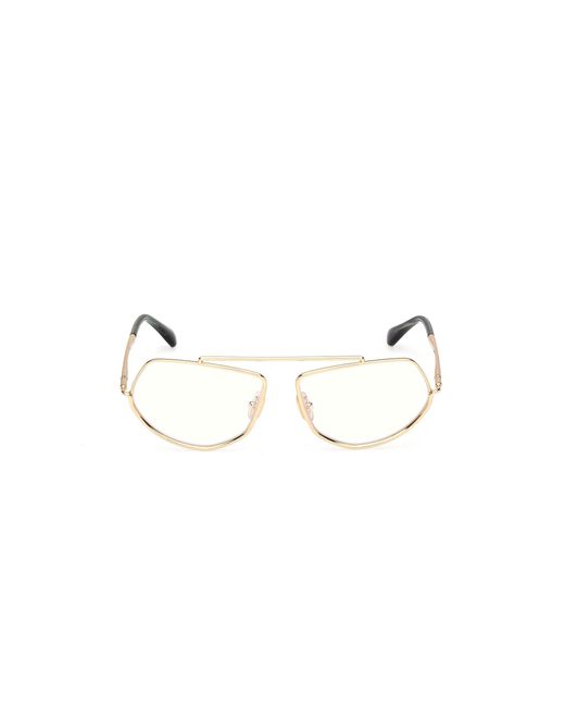 Max Mara Black Mm5202-B 032 Optical Frames Metal Round Normal
