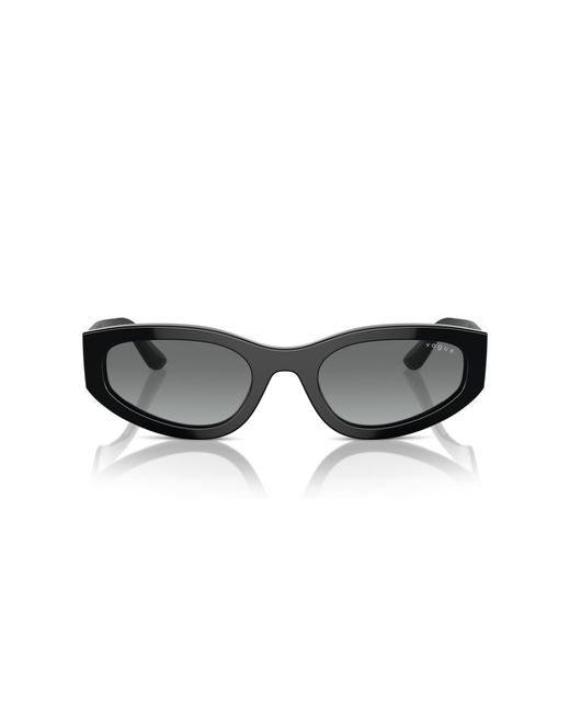 Vogue Eyewear Black Vo5585S W44/11 Sunglasses Acetate Geometric Normal Shaded