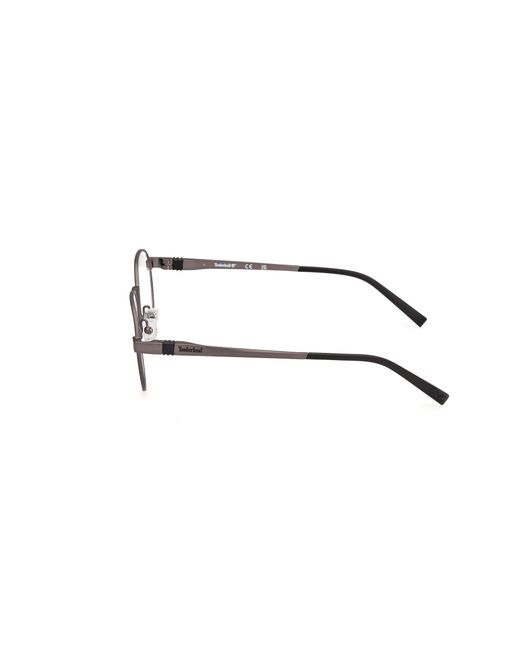 Timberland Black Tb50028 007 Optical Frames Metal Round Normal for men