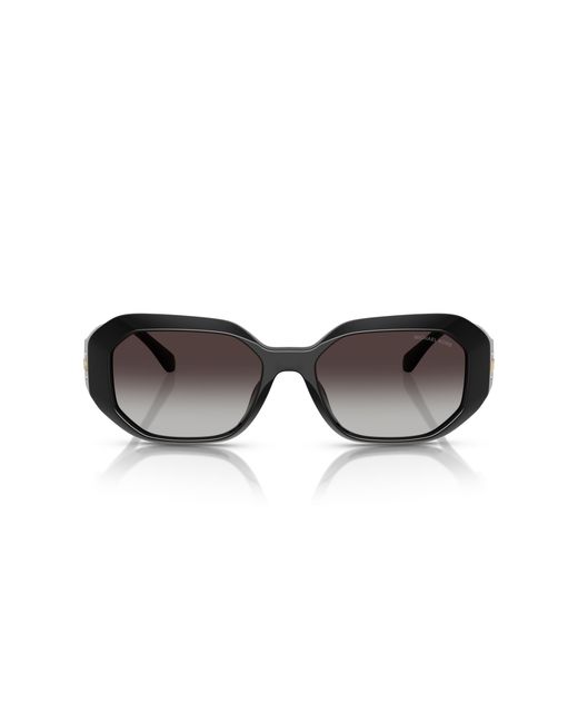 Michael Kors Black Mk2240U Siesta Key 30058G Sunglasses Injected Geometric Normal Shaded